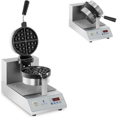 Rotationswaffeleisen für Viertelrundwaffeln, Durchmesser 18 cm, 1300 W, RCWM-1300-RE