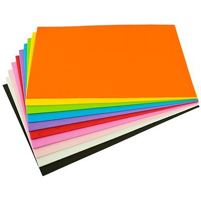 Moosgummi in Einzelfarben, 2 mm dick, 29 x 40 cm - Farbe: rot