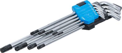 BGS-794 Winkelschlüssel-Satz mit Bohrung auf langer Seite T-Profil T10-50 extra lang