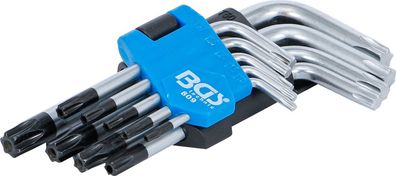 BGS-809 Winkelschlüssel-Satz mit Stirnbohrung T-Profil T10-50 9-tlg