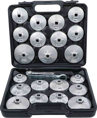 BGS-1035 Ölfilterkappen-Satz aus Aluminium-Druckguss 23-tlg