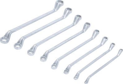 BGS-1213 Doppel-Ringschlüssel-Satz verkröpft 6x7-20x22 mm 8-tlg