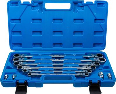 BGS-1541 Doppel-Ratschen-Gelenkschlüssel Set 8-19 mm 10-tlg