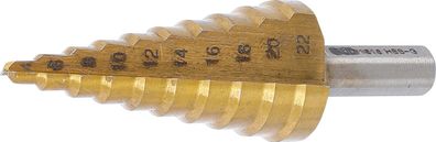 BGS-1618 Stufenbohrer titannitriert 4-22 mm