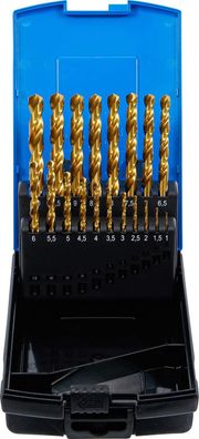 BGS-2040 Spiralbohrer-Satz HSS-G Titan nitriert 1-10 mm 19-tlg