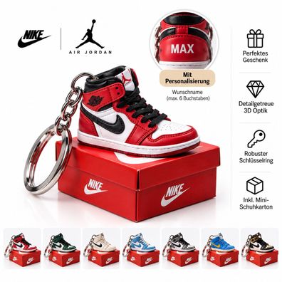 3D Sneaker Schlüsselanhänger mini Nike Schuh Geschenk unisex