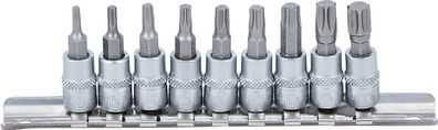 BGS-2164 Biteinsatzsatz Torx T10 - T50 Satz 9 teilig Nuss Satz Bitsatz 6,3 (1/4)