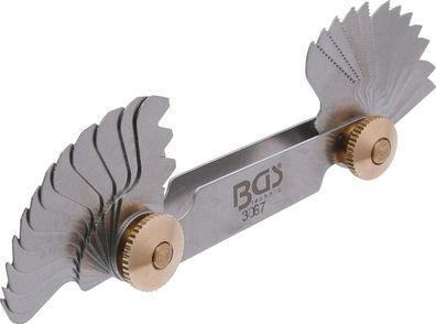 BGS-3067 Gewindeschablonen 24 Blatt 0,25-6,00 mm