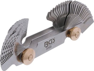 BGS-3069 Gewindeschablonen 52 Blatt 0,25-6,0 mm + 4-62 Whitworth