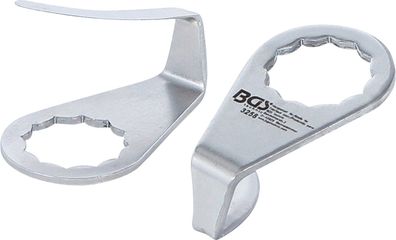 BGS-3258 Schneidmesser, halbrund 2x36 mm, 2tlg