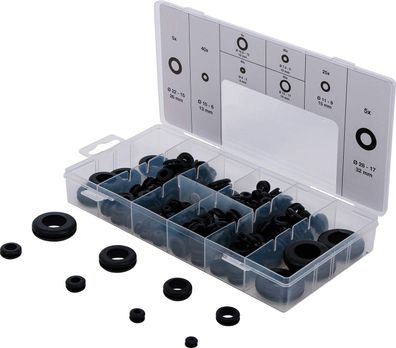 BGS-8125 Gummi-Durchgangstüllen-Sortiment 180-tlg. in mm