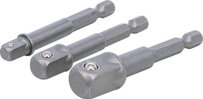 BGS-8204 I Adapter-Satz Bohrmaschinen Akkuschrauber 3-tlg. 6,3 (1/4) - 10 (3/8) - 12,