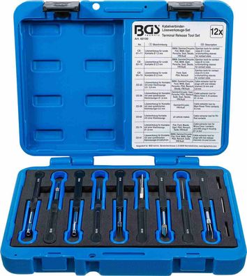 BGS-60100 Universal Kabelverbinder-Lösewerkzeuge-Satz, 12-tlg