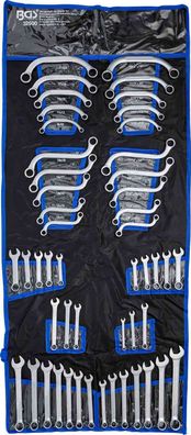 BGS-32500 Maul Ringschlüssel Set 50 tlg Zoll Werkzeug Rind Maul Gabelschlüssel