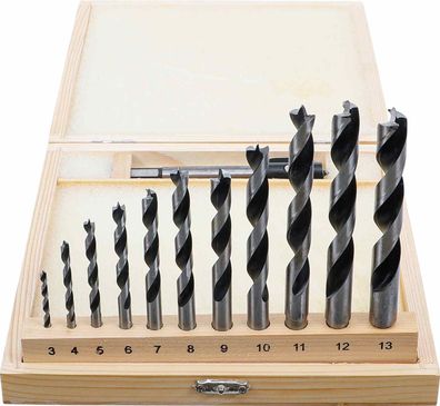 BGS-50403 Holzbohrer + Zentrumbohrer-Satz, 13-tlg