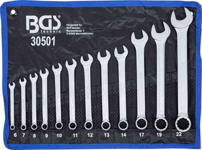 BGS-30501 Maul-Ringschlüssel-Satz, 6-22 mm, 12-tlg