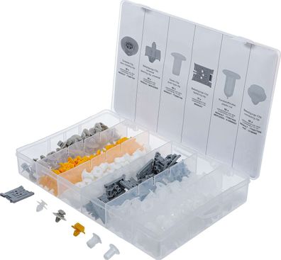BGS-9048 KFZ-Befestigungsclip-Sortiment für Renault, 300-tlg