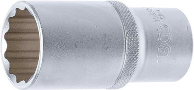 BGS-10689 Steckschlüssel-Einsatz 12-Kant tief 12,5 (1/2) 28 mm
