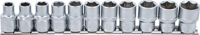 BGS-9106 Steckschlüsseleinsatz-Set, 12,5 (1/2), 6-kant, 10 - 21 mm, 11-tlg