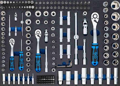 BGS-4036 3/3 Werkstattwageneinlage Steckschlüssel-Satz Pro Torque® 192-tlg