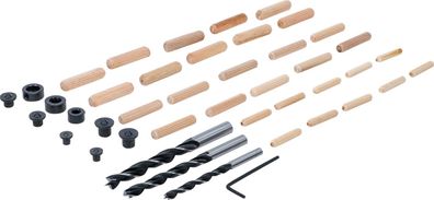 BGS-50405 I Holzdübel / Bohrer-Satz, 43-tlg
