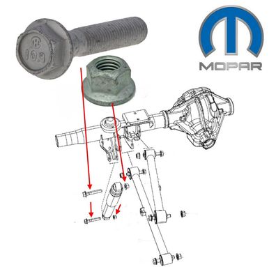 Schraube & Mutter HA (Stoßdämpfer) RAM Bj:94-25 (Gen.2 & Gen.3 & Gen.4)