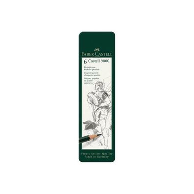 FABER-CASTELL Bleistift Castell 9000 6er Etui