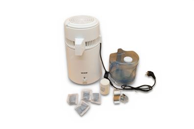 VEVOR Wasserdestillierer 4 L 750 W Edelstahl für Labor Praxis und Haushalt