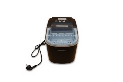 EUHOMY Eiswürfelmaschine 12 kg in 24 h 9 Würfel in 6 Min 1,2 L Tank Schwarz