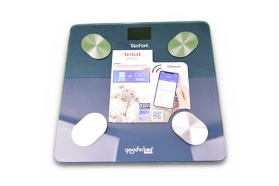 Tefal Goodvibes Life+ Körperanalysewaage BM9620S1 180 kg Bluetooth Schwarz