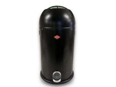 Wesco Kickmaster Mülleimer 33 l Metall Schwarz matt Treteimer mit Dämpfer