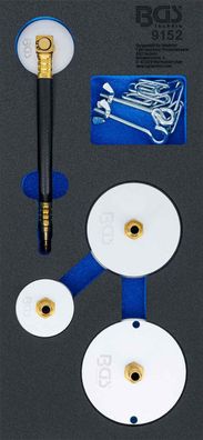 BGS-9152 Adaptersatz für Druckluft-Bremsenentlüfter, 4-tlg
