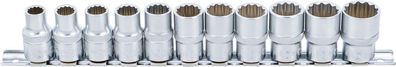BGS-9107 Steckschlüsseleinsatz-Set, 12,5 (1/2), 12-kant, 10 - 21 mm, 11-tlg