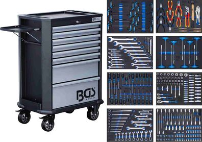 BGS-4007 Werkstattwagen 8 Schubladen mit 299 Werkzeugen