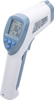 BGS-6007 Stirn-Fieber-Thermometer kontaktlos, Infrarot für Personen + Objekt-Messung