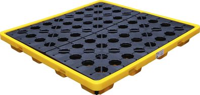 BGS-70050 Öl-Auffangwanne mit Gitterrost für 4 x 200 l Fässer