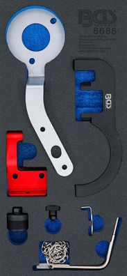 BGS-6685 Werkstattwageneinlage 1/3: Motor-Einstellwerkzeug-Satz für BMW, MINI 1.5, 2