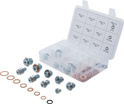 BGS-70184 Ölablassschrauben-Reparatur-Sortiment 63-tlg