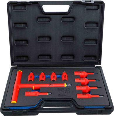 BGS-7132 VDE-Bit-Einsatz-Satz Antrieb Innenvierkant 10 mm (3/8) / 12,5 mm (1/2) Innen