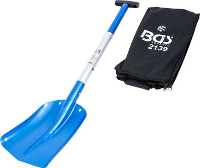 BGS-2139 Aluminium-Schneeschaufel mit steckbarem Schnellverschluss-Stiel