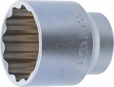 BGS-7455 Steckschlüssel-Einsatz Zwölfkant Antrieb Innenvierkant 20 mm (3/4) SW 55 mm