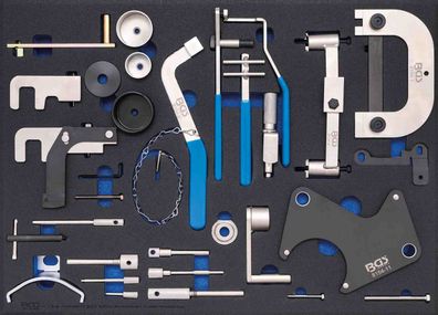 BGS-4134 Werkstattwageneinlage 3/3: Motor-Einstellwerkzeug-Satz für Renault, Nissan,