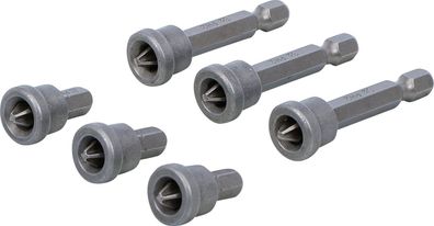 BGS-50406 Bit-Satz mit Tiefenstopp für Gipskartonplatten Antrieb Außensechskant 6,3 m
