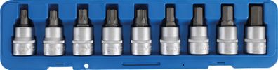 BGS-5189 Bit-Einsatz-Satz Antrieb Innenvierkant 20 mm (3/4) Innensechskant, T-Profil