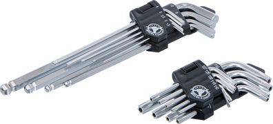 BGS-822 Winkelschlüssel-Satz lang T-Profil (für Torx) T10 - T50 / Innensechskant 1,5