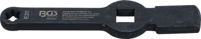BGS-35320 Schlag-Ringschlüssel E-Profil (für Torx) mit 2 Schlagflächen SW E20