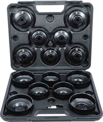 BGS-91036 Ölfilterschlüssel-Satz Antrieb Innenvierkant 10 mm (3/8) 14-tlg