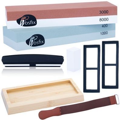 Rosfix Set Wassersteine 400/1000/3000/8000 – Korund | 18x6x3 cm, 1,9 kg
