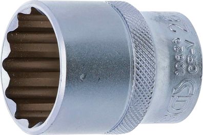 BGS-10626 Steckschlüssel-Einsatz Zwölfkant Antrieb Innenvierkant 12,5 mm (1/2) SW 26