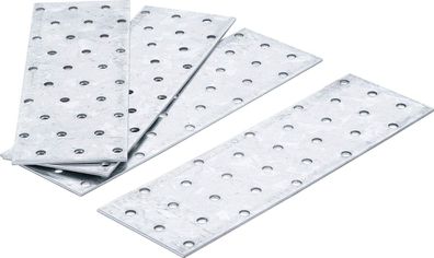 BGS-80795 Stahl-Lochplatten-Satz 200 x 60 x 2 mm 4-tlg